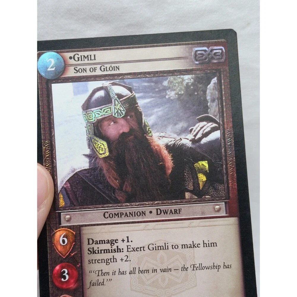 LOTR TCG Gimli Foil Promo Card 0P12